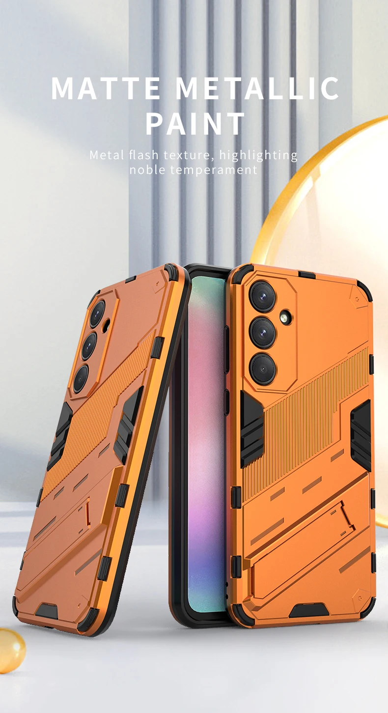 Einfarbige matte Rüstung Halterung vier Ecken stoß feste Handy hülle für Samsung S24 Ultra S21 S22 S23 Ultra Plus A55 A54 A53 A52 – Detail 10