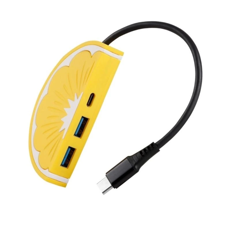 Mężczyzna typu C do 2x USB3.0+Typ Cewery Multiports Desktop Adapter