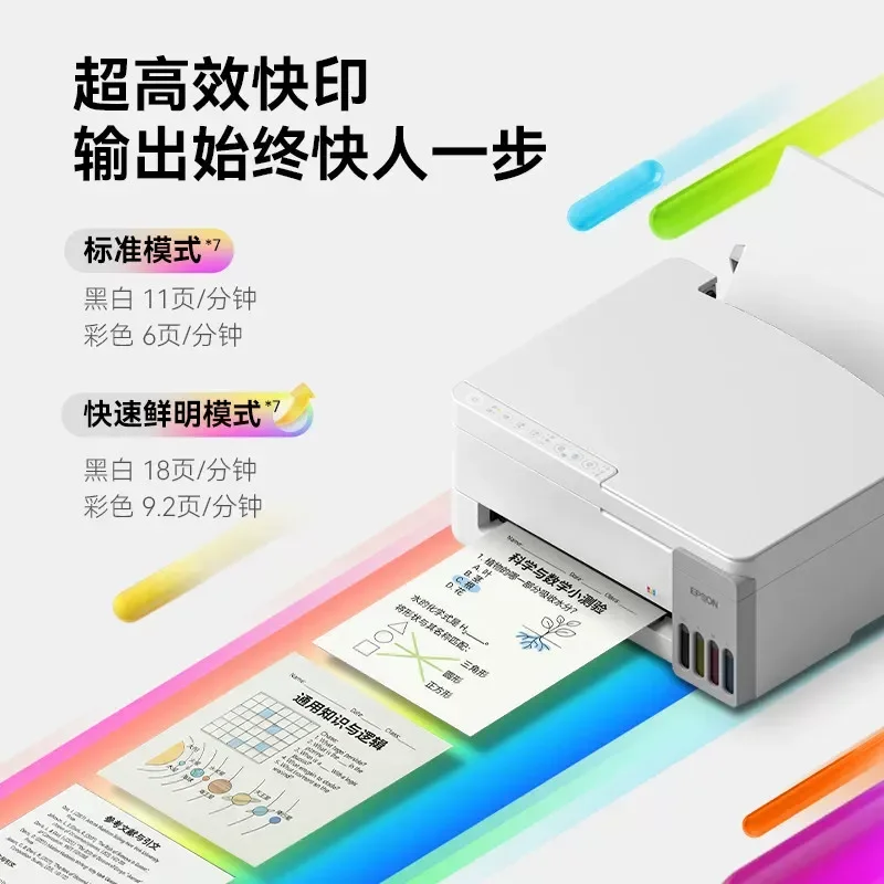 for Epson L3355 4266 4268 3353 3359 Printer Wireless Inkjet A4 Color Copy Scan Mobile Phone Student Homework Home Office