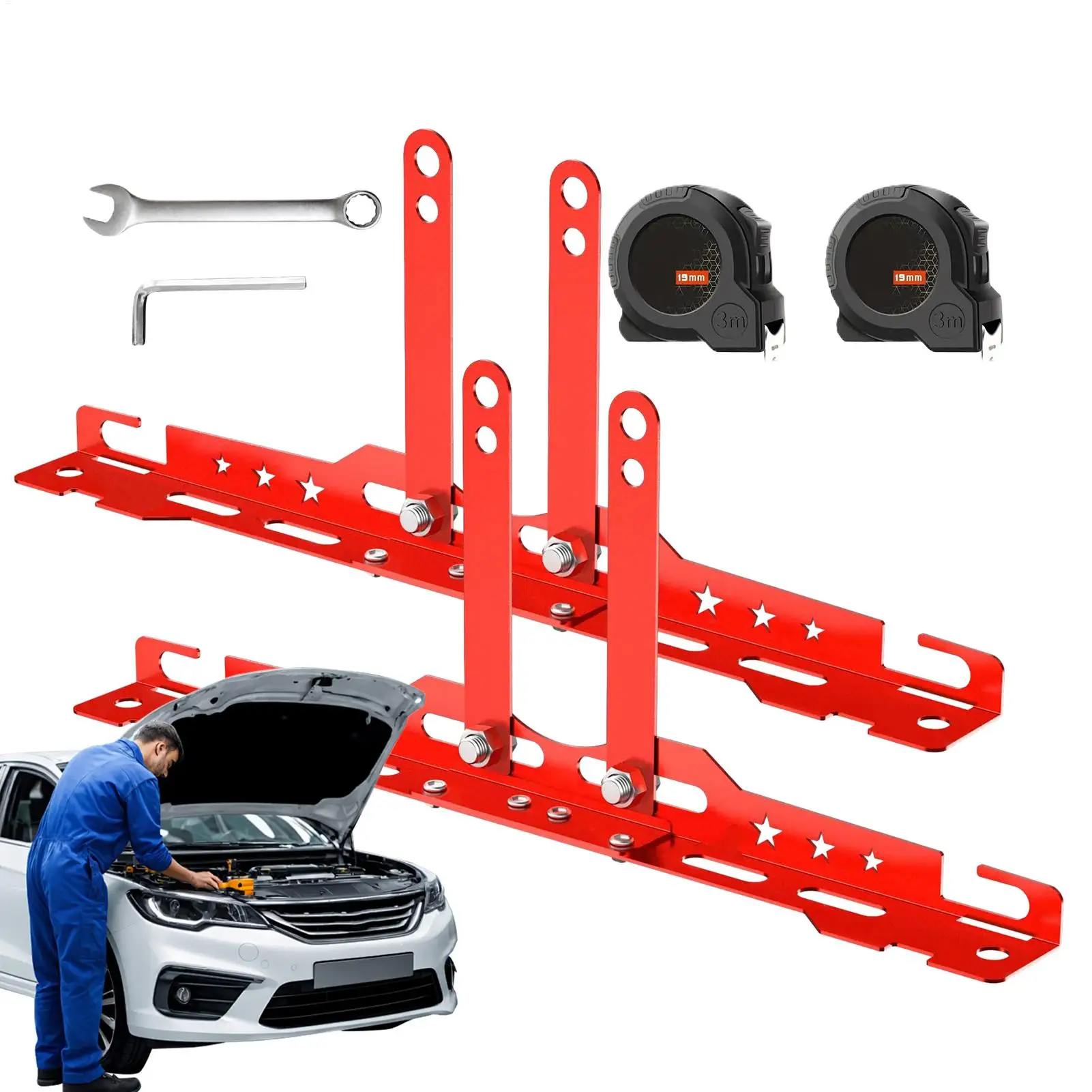 

Car Wheel Alignment Tool Heavy Duty Toe Plates Wheel Accessories Parts Adjustable Automotive Wheel Leveling Aligner Toe Plates