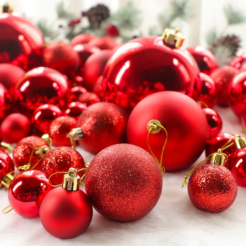 12 or 24 Pcs/Set 22 Colors Glitter/bright/matte Christmas Baubles Ornament Ball Party Home Garden For Christmas Tree Decoration