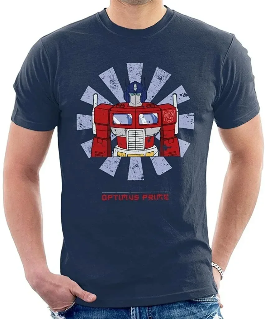 Optimus Robot Retro T-shirt Men's Fun Comedy Shirts