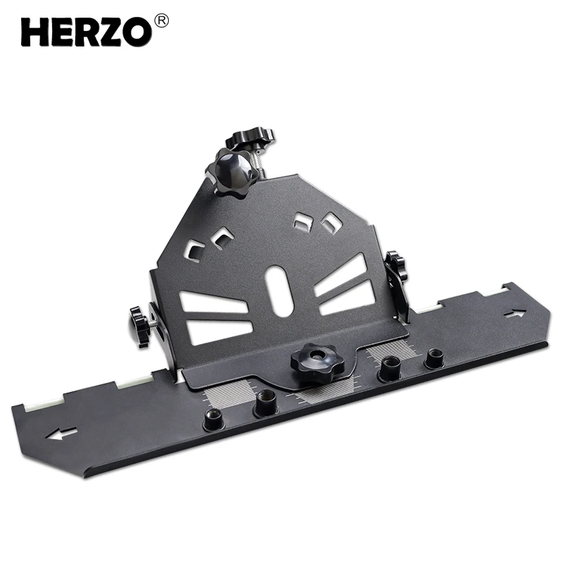 Imagem -02 - Herzo-angle Grinder Stand 45 ° Chanfro Bracket Cutting Guide Ceramic Tile Cut
