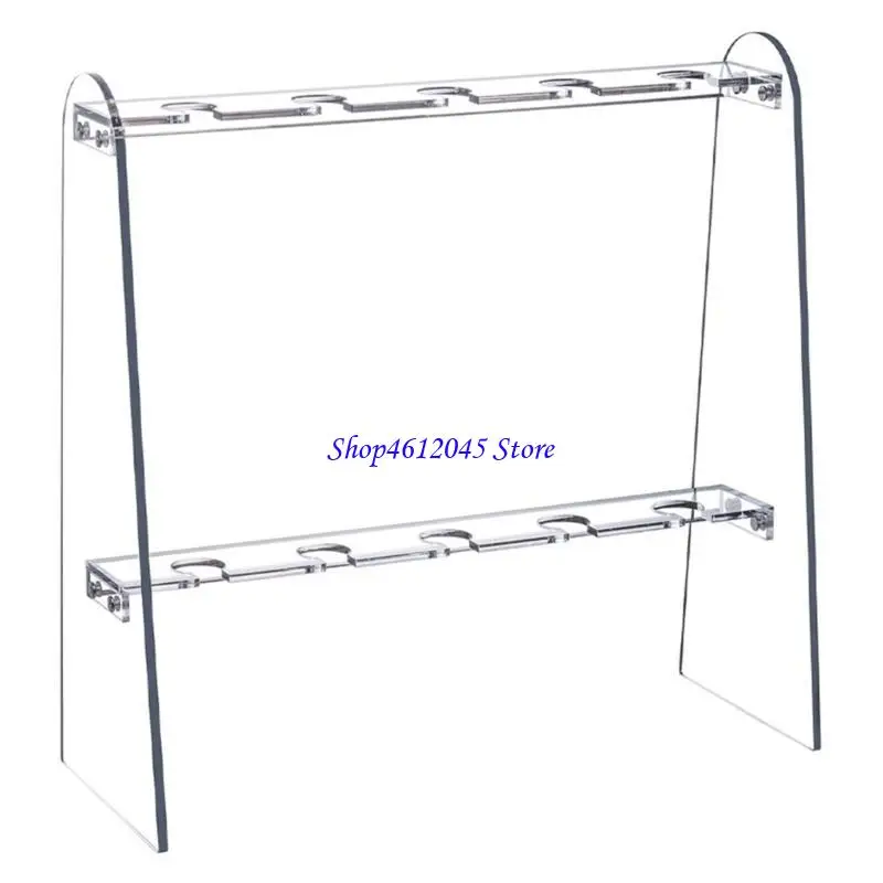 

L69A Clear Acrylic Drink Display Rack Glass Organizers for Wine and Champagne Glasses