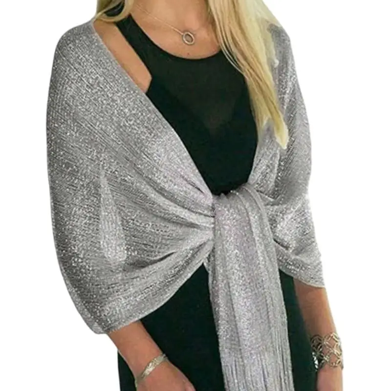 N1HE Vestido noite elegante roubou o envoltório xale para feminino, envolvente o ombro para a festa casamento noiva,