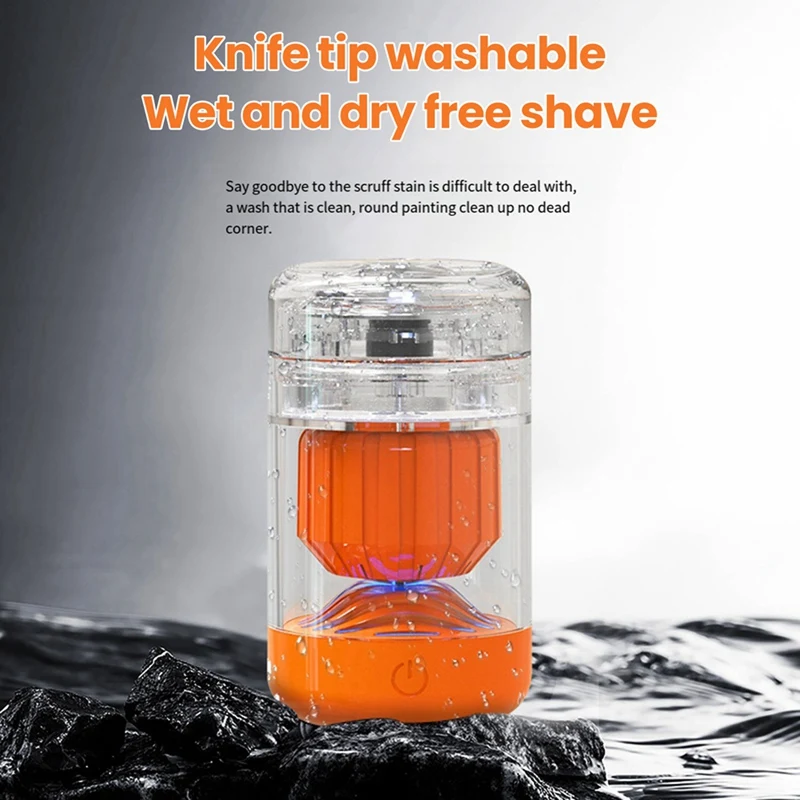 Mini Portable Electric Shaver Trimmer Rechargeable Electric Beard Scraper Knife For Men's Travel Razor-ABLE