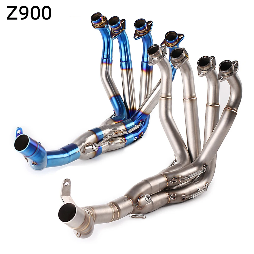 For Kawasaki Z900 System Escape Slip On Front Tube Link Pipe Connect Original full Motorcycle Exhaust System