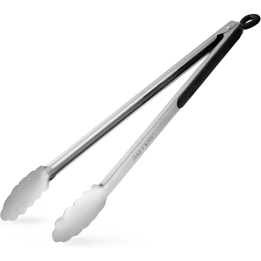 

Grill Tongs 17 Ih Extra Long BBQ Tongs Premium Stainless Steel Metal Tongs for Cng Grilling Barbecue/BBQ Buffet 17" 1PC