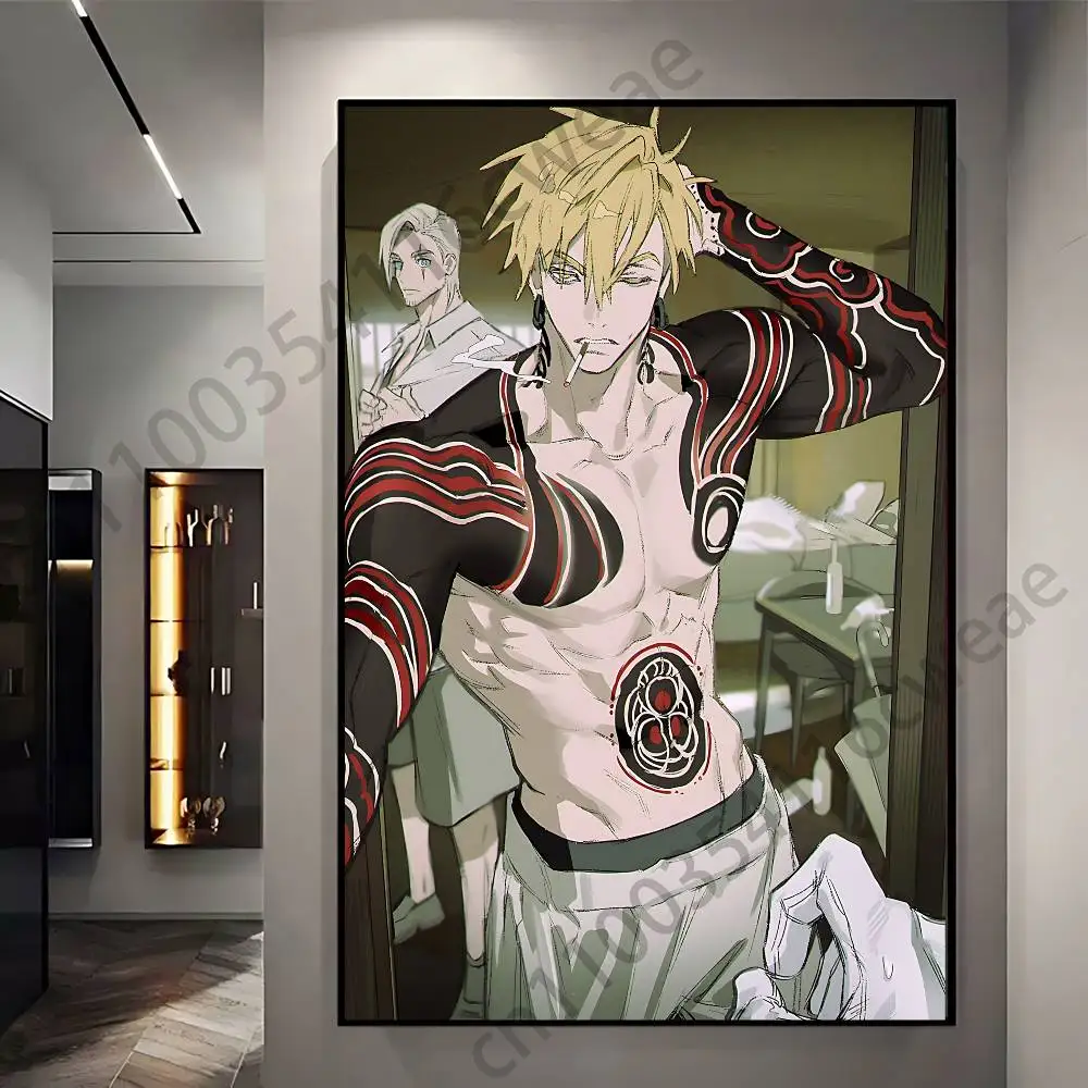 G-Gachiakuta E-Enjin Wall Art Poster Print Wall Decor for Living Room Bedroom Home Decoration