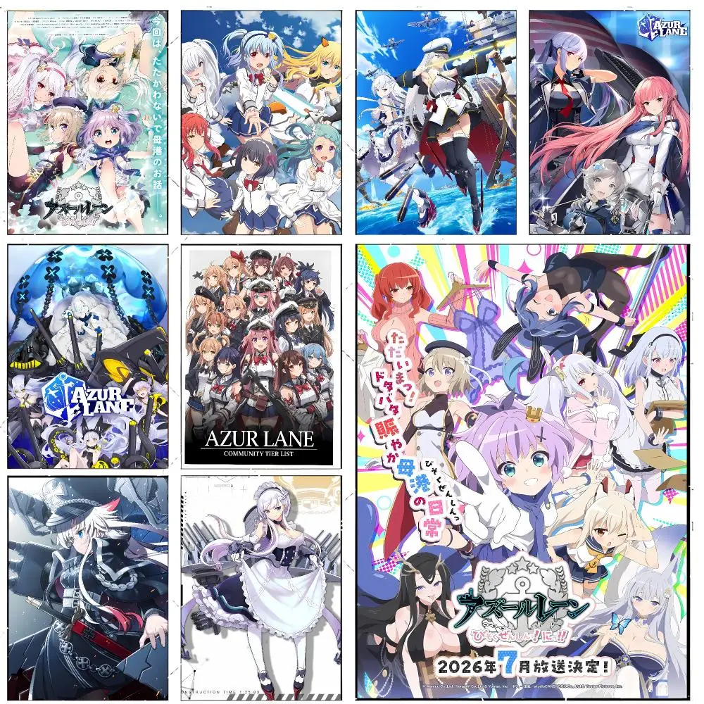 Tactical A-Azur Lane Poster Premium Decor Art & Gift for Household Lounge Home Ornaments