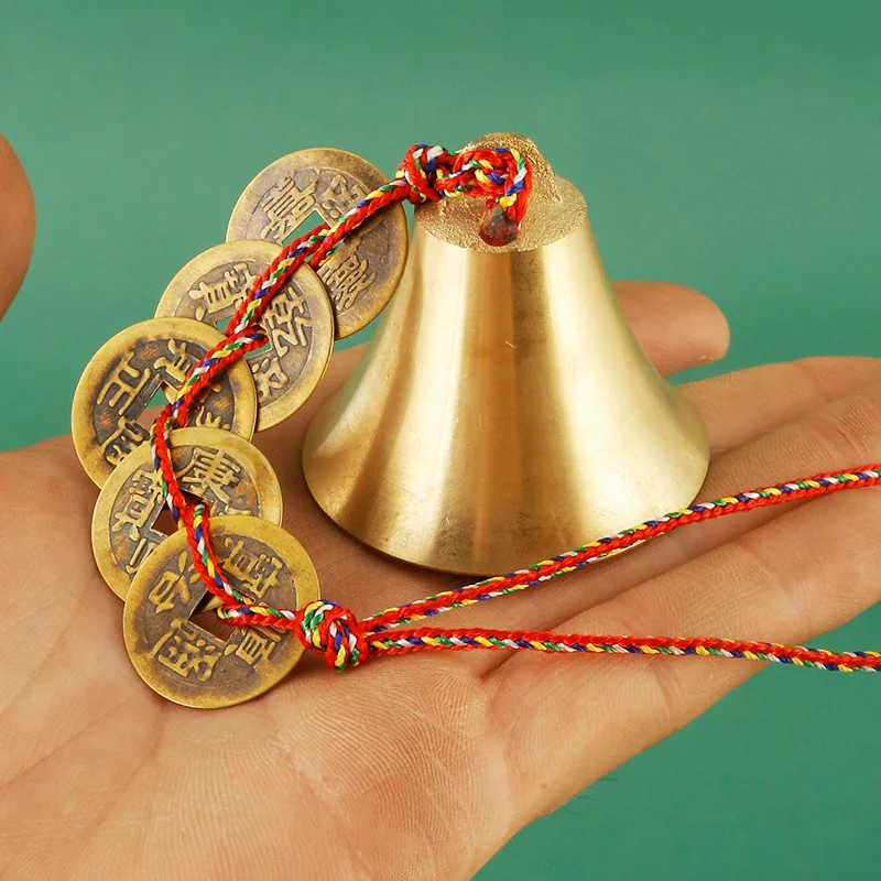 Super Loud Bell, Pure Brass Ornament, Copper Wind Chime, Door , Large and Small Sizes, Hanging Decoration