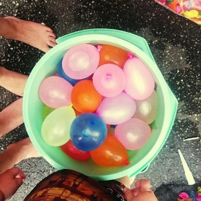 111pcs/bag Water Balloons Bunch Filled With Water Balloons Latex Balloon Toy Balloons Rapid Injection Summer Game Toy