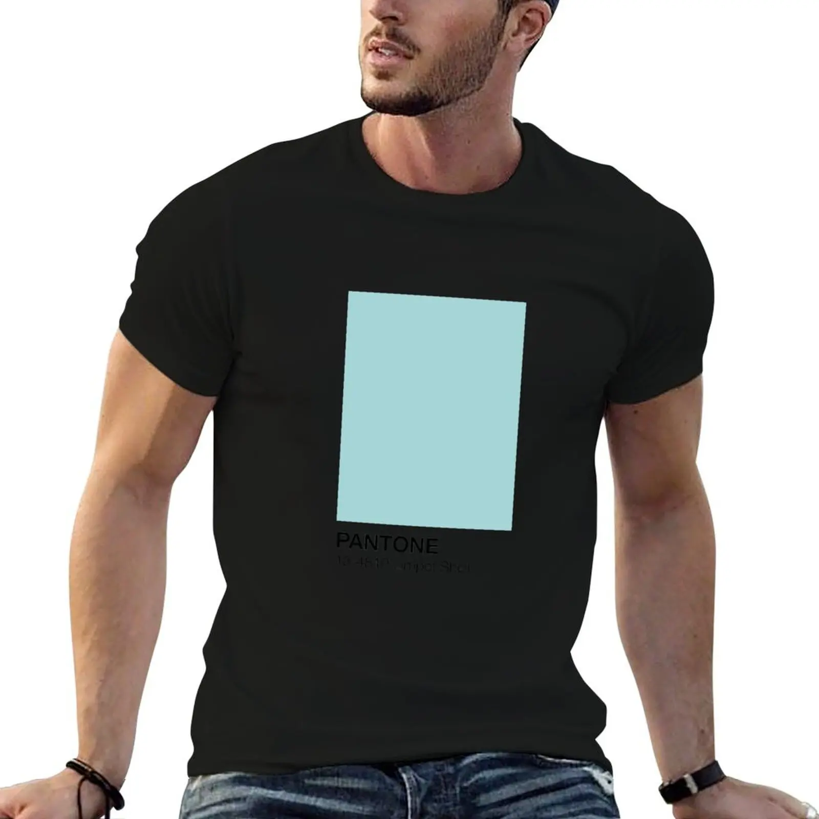 Limpet Shell Pantone Shade Camiseta vintage anime camisa gráfica camiseta vintage azul arquivo gráfico camisas masculinas