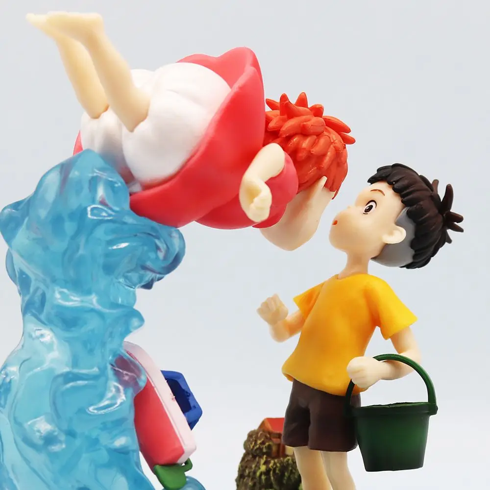 15cm Ponyo on The Cliff Figure Ponyo Sou Sky Seagal Figure Pvc Gk Statue Anime Action Figurine Model Doll Collection Toys Gift