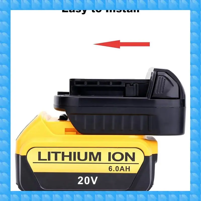 Adapter Compatible For Dewalt 20V Max Battery To Replacement For Milwaukee M18 18V Battery, DW18ML Adapter Durable Easy Install