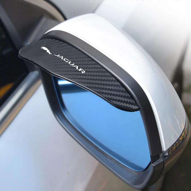 Car Rearview Mirror Rain Cover Carbon Fiber Protector For Jaguar XE XF XJ F-Type F-Pace XFR XKR XEL XFL XK XJL XJ6 XJS E-Pace