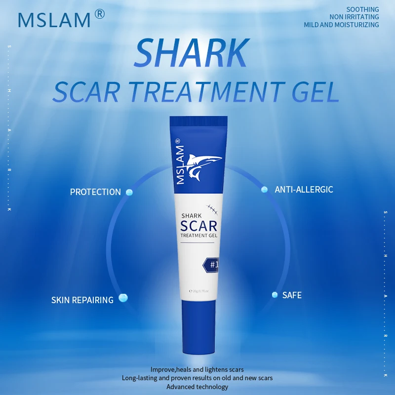 MSLAM  Scar Repair Cream Scar Gel, Acne, Burns, Surgery, C-section and Keloid Treatment Repairs Injured Skin Promotes Cell Regen