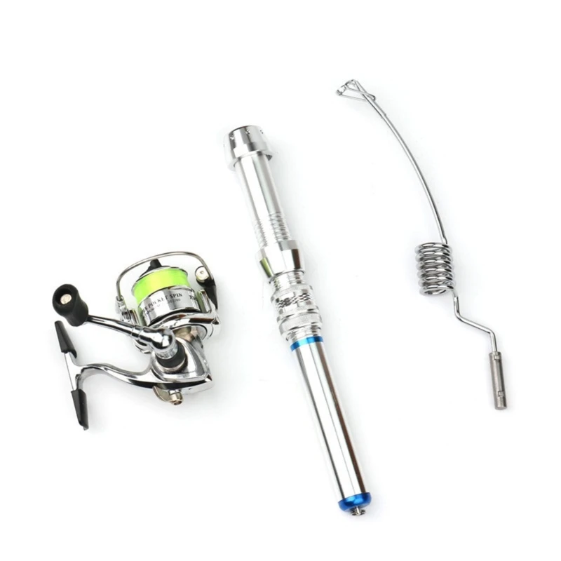 

Portable Winter Ice Fishing Poles Stainless Steel Ice Fishing Rod for Ice Winter Fishing Tackle Durable and Convenient