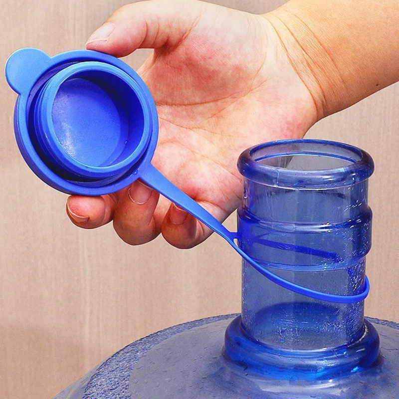 

New Water Jugs Cap Non-Spill Bottle Caps with Inner Plug Durable Thick Reusable Silicone Water Bottle Cover Drinking Bucket