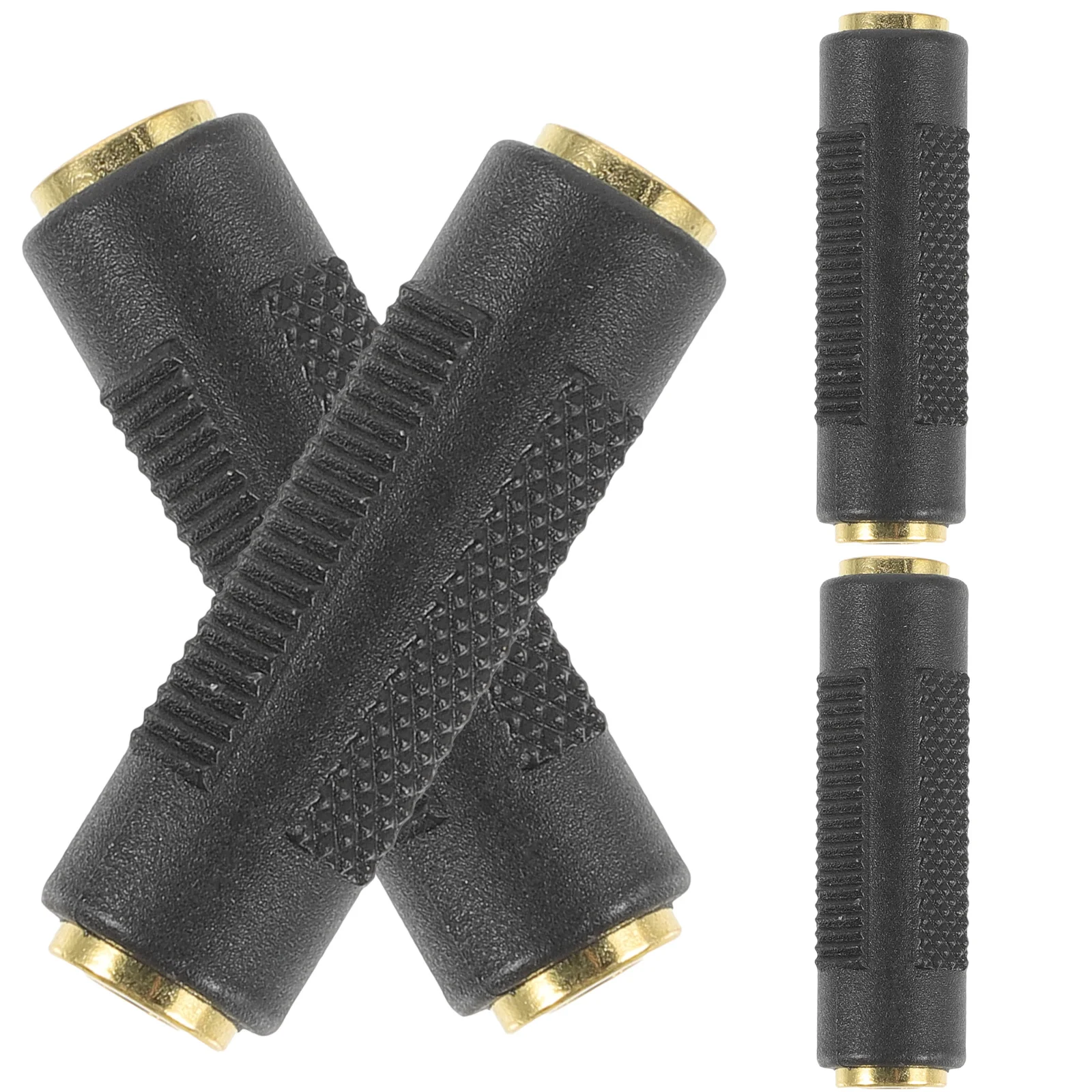 

4pcs 3.5Mm Audio Adapter Female To Female Stereo Connector Extender For Microphone Speaker Instrument Cable Gender Changer