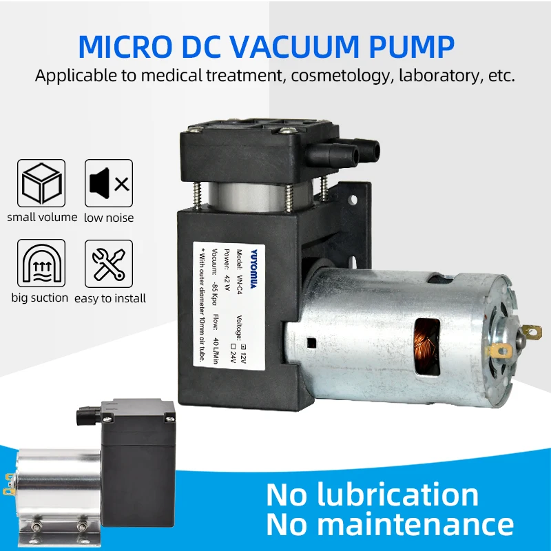 VN-C4 Miniature DC Small Straightway Diaphragm Pressure Vacuum Pump