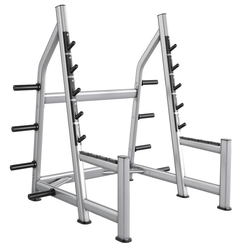 Squat Rack Power Cage, Plate Loaded Power Rack with Safety Arms for Heavy Lifting & Strength Training, Commercial Gym Equipment - view 5
