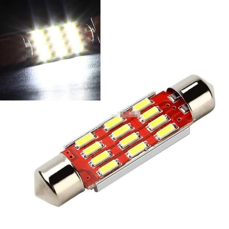 Car Reading Light LED 31mm 36mm 39mm 42mm Bulb C5W C10W Super Bright 4014 Auto Interior Lamp Car Styling Light high bright YZY