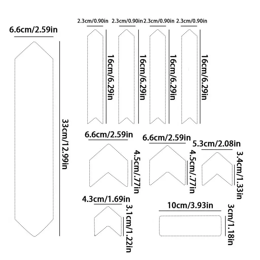 Bike Frame Protection Tape, Front Fork Tape Guard, Protective Stickers