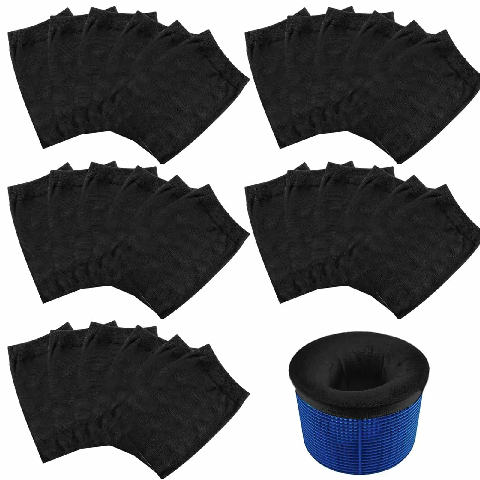 100pcs Swimming Pool Skimmer Socks Home Appliance Nylon Mesh Filters Baskets Skimmers Swimming Pool Cleaning Tool Accessories