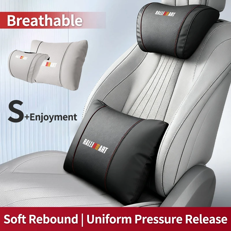

Car Seat Headrest Lumbar Support Neck Pillow Waist Cushion Backrest For Mitsubishi Lancer ASX Pajero Mirage Attrage Xpander Outl