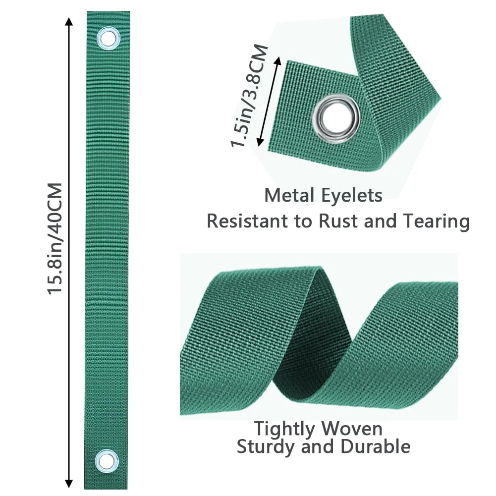 2/6pcs Tree Windproof and Anti Fall Binding Straps, Plant Support Anchor Straps, Perforated Safety Belts, Tree Fixing Straps