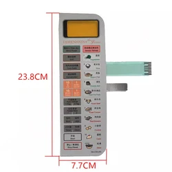 Microwave oven accessory panel for Panasonic NN-C781JFS NN-C784MF membrane switch touch control button replacement parts