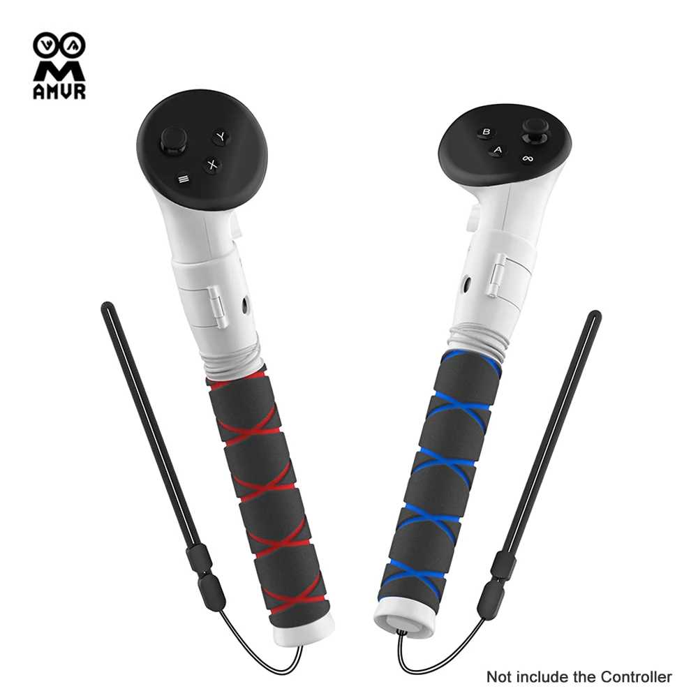 AMVR 1 Pair Expansion Handles for Oculus Quest 3 Game Controller Extendsion Grip for Beat Saber/Gorilla Tag/Supernatural