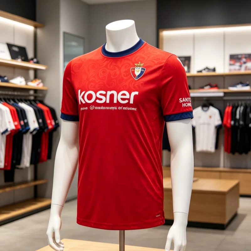 26-27 Neues CA Osasuna Niche Fan Maßgeschneidertes Freizeit-Sport-T-Shirt mit Schnelltrocknender Atmungsaktiver 3D-Druck-Technik für Zuhause und Kinderkleidung – Detail 3