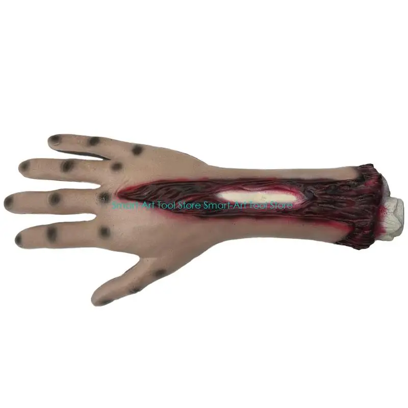 E1PB Soft Faux Hand Shaped Halloween Accessories For Scary Party Themes And Creative Installations Holiday Decoration