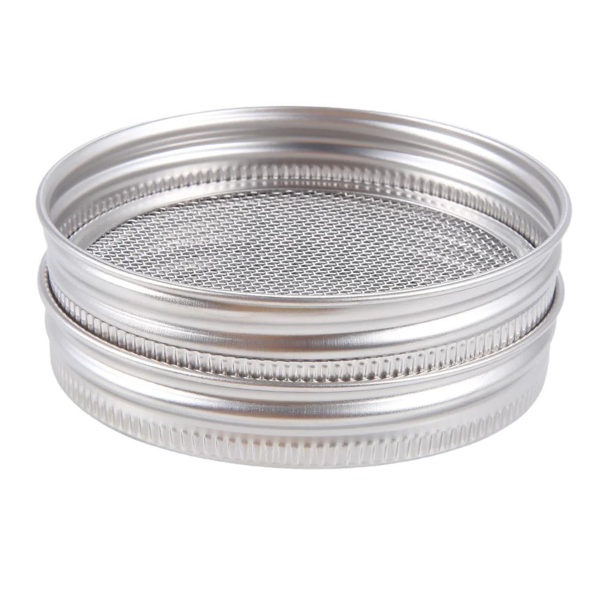 Set of 2 Stainless Steel Sprouting Jar Lid Kit for Superb Ventilation Fit for Wide Mouth Jars Canning Jars for Making Organic Sp