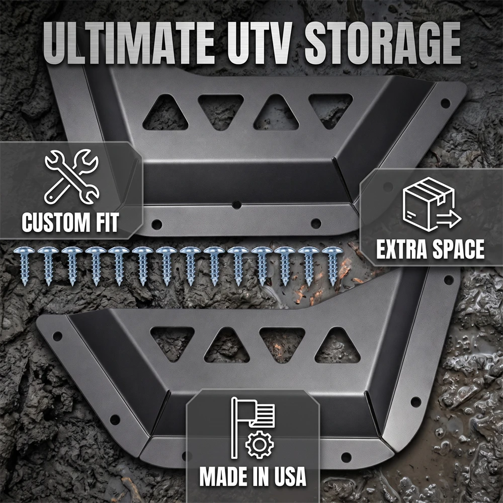 Steel Front door panel Storage Pocket For Polaris Xpedition 2024-2026 Side Door Storage rack
