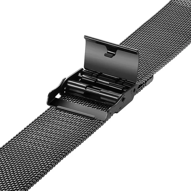 Stainless Steel Metal Strap For Garmin Forerunner 255 Music 55 245 645 Mesh Band Vivoactive 4/Venu 2 Plus Sq Watchband Bracelet