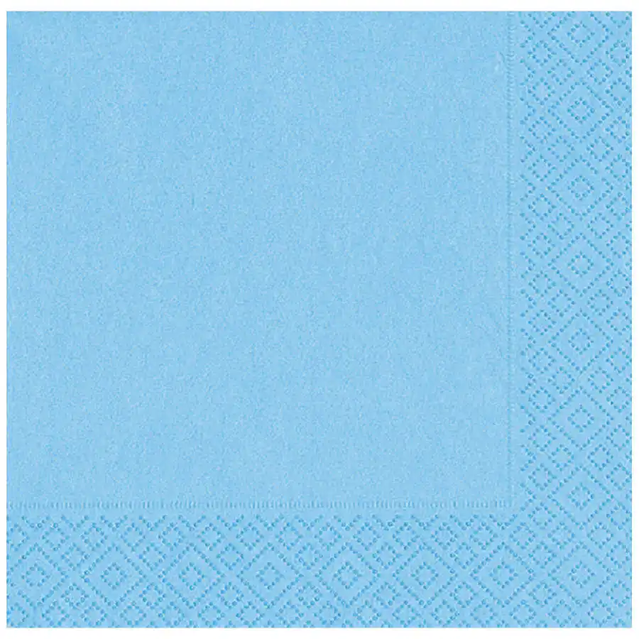 Clear blue double layer paper napkin 20 Ade