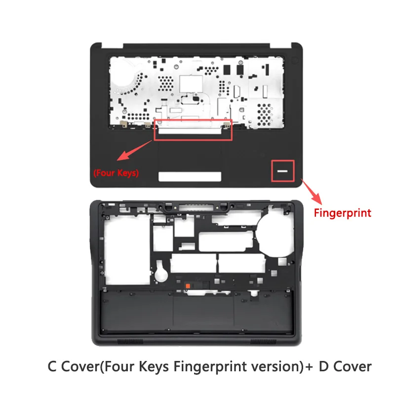 Latitude E7450 7450用新品、ノートパソコン画面LCDバックカバー、フロントベゼル、キーボードベゼル、ヒンジ、ボトムケース、ドアカバーの交換用