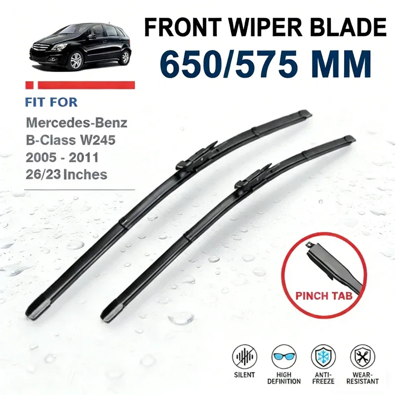 

Front Wiper Blades 26"+23" For Mercedes Benz B Class W245 2005-2011 Windshield Windscreen Car Accessories B200 B180 B160 B170