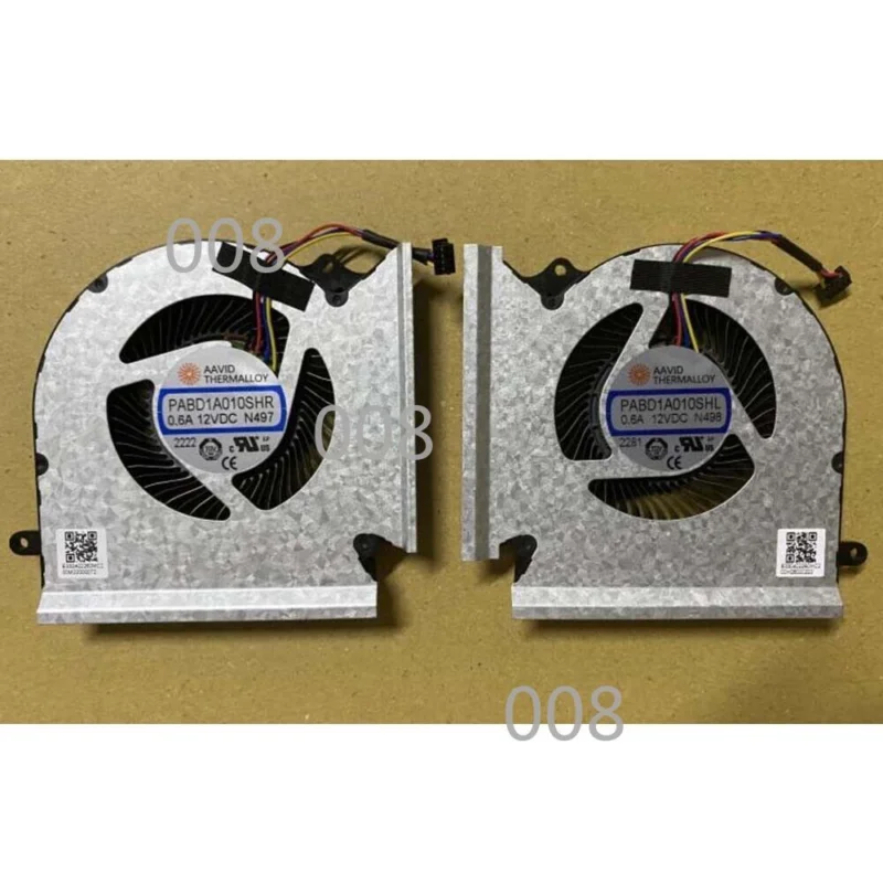 

For MSI 1545 GE67 GL67 12V 0.6A Cooling Fan PABD1A010SHR N497 PABD1A010SHL N498