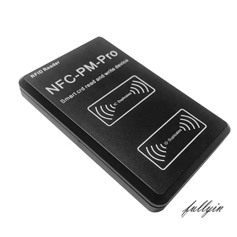 

FULL-RFID Smart Chip Reader PM PRO Decoder+5XUID Keychain NFC Key Copier 13.56Mhz 125Khz Badge Write Token ID IC Tag Clone