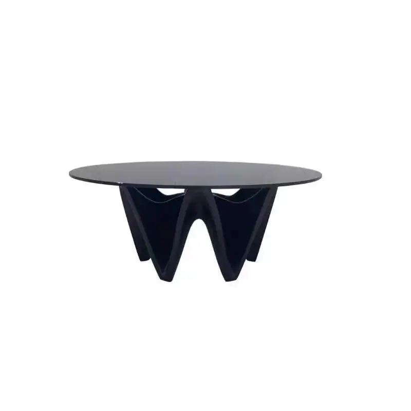 Fiberglass, hexagonal coffee table, creamy wind special-shaped petals