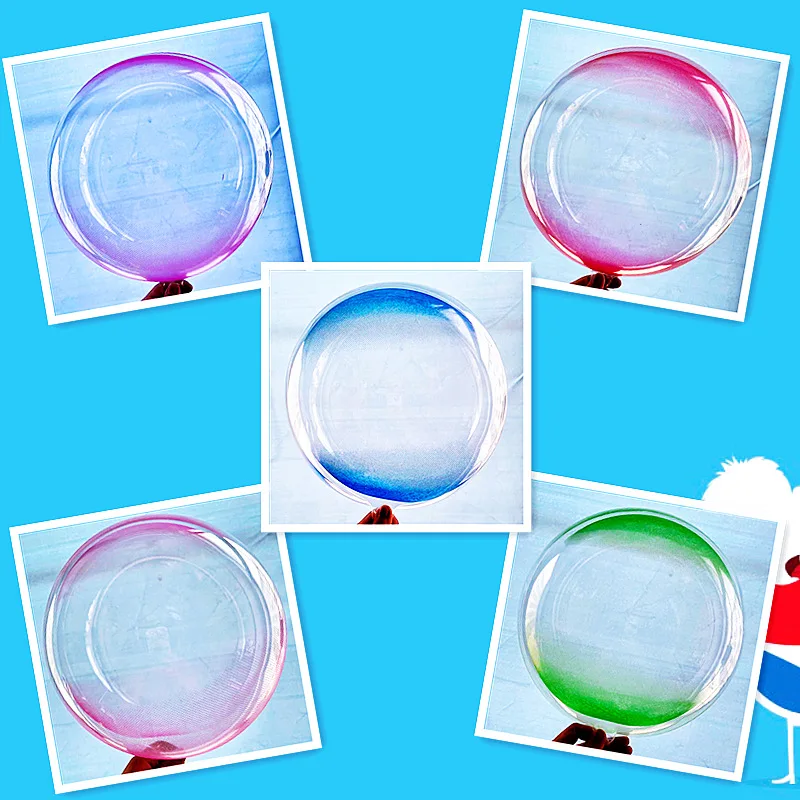 

20 Inch Printing And Transparent Bobo Ball Party Decoration Annive Bobo Ball Birthday Party Festival Floating Helium Toy Balloon