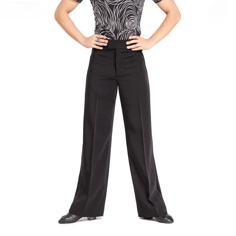 سراويل الرقص اللاتينية للرجال سراويل الرقص اللاتينية الحديثة لأداء قاعة الرقص للأولاد سراويل الساتان الأسود سراويل الراقصة