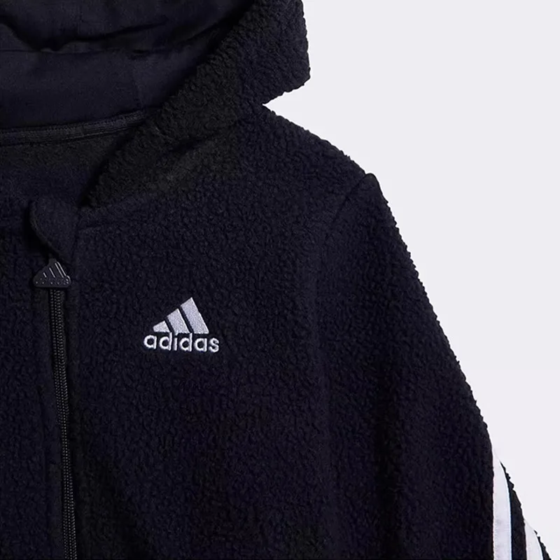 Adidas Hooded Imitation Lamb Wool Warm Boy Baby Spring & Fall Sports Suit Gt9498