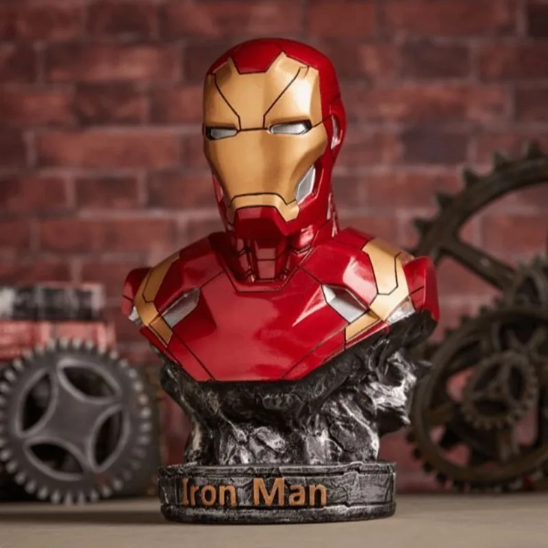 Marvel Hars Cartoon Anime Iron Man Black Panther Figuur Trendy Speelgoed Desktop Creatieve Trendy Cool Collection Model Ornamenten