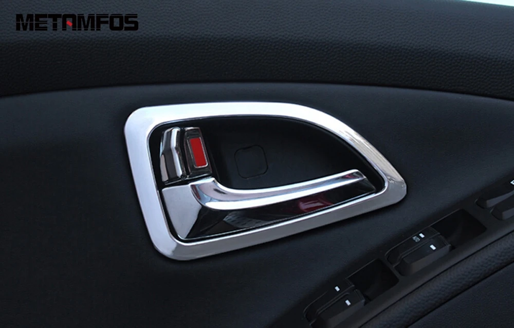 For Hyundai Tucson IX35 2011-2013 2014 2015 Interior Door Handle Bowl Cover Trim Frame Sticker Bezel Accessories Car Styling