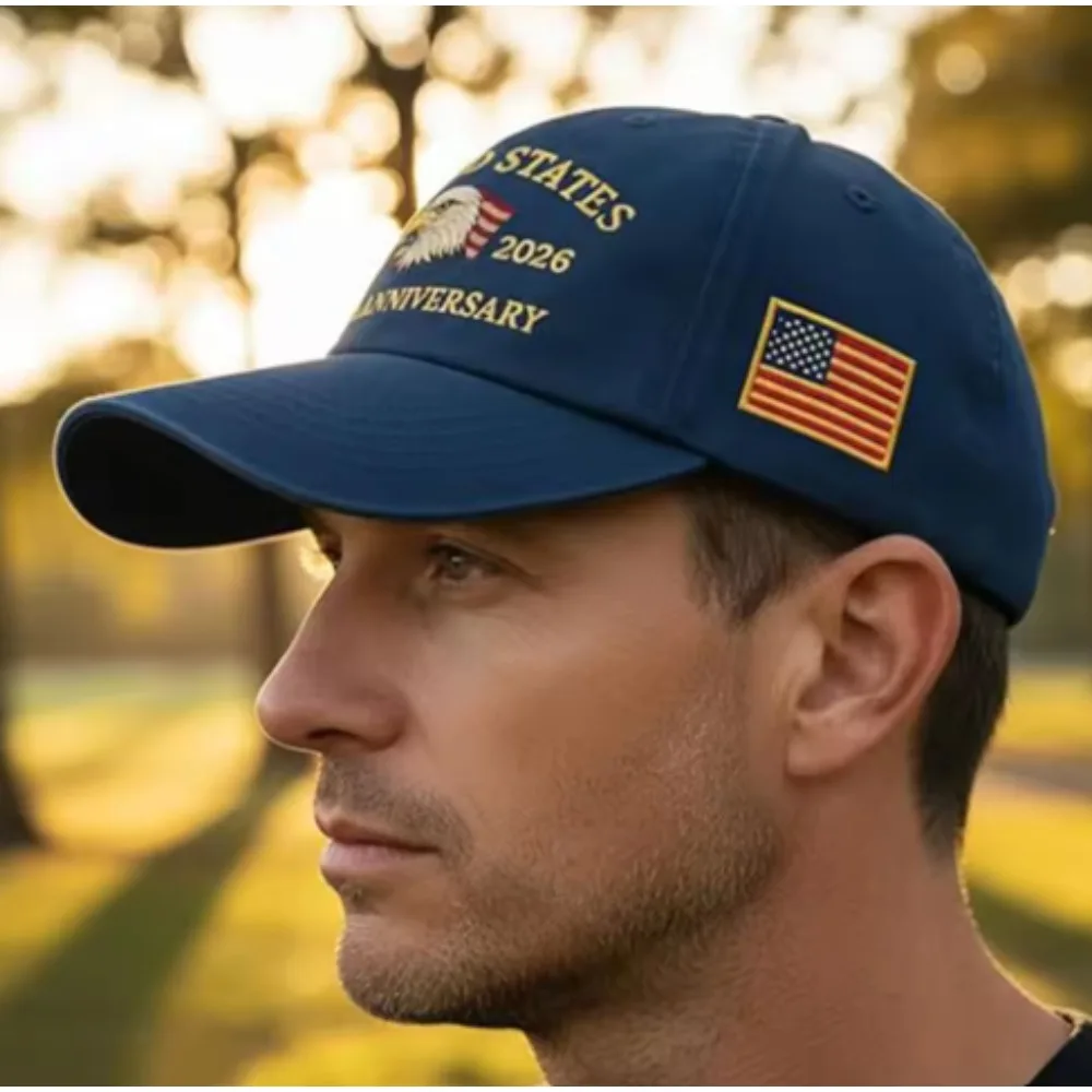 United States 250th Anniversary Hat Printed Baseball Cap Secure and Comfortable Fit Men Women Powerful Symbolism Baseball Cap